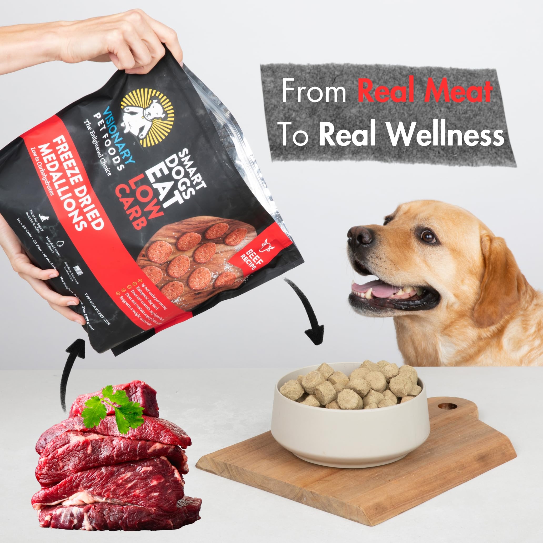 Freeze Dried Food | Beef Recipe | 25oz Bag