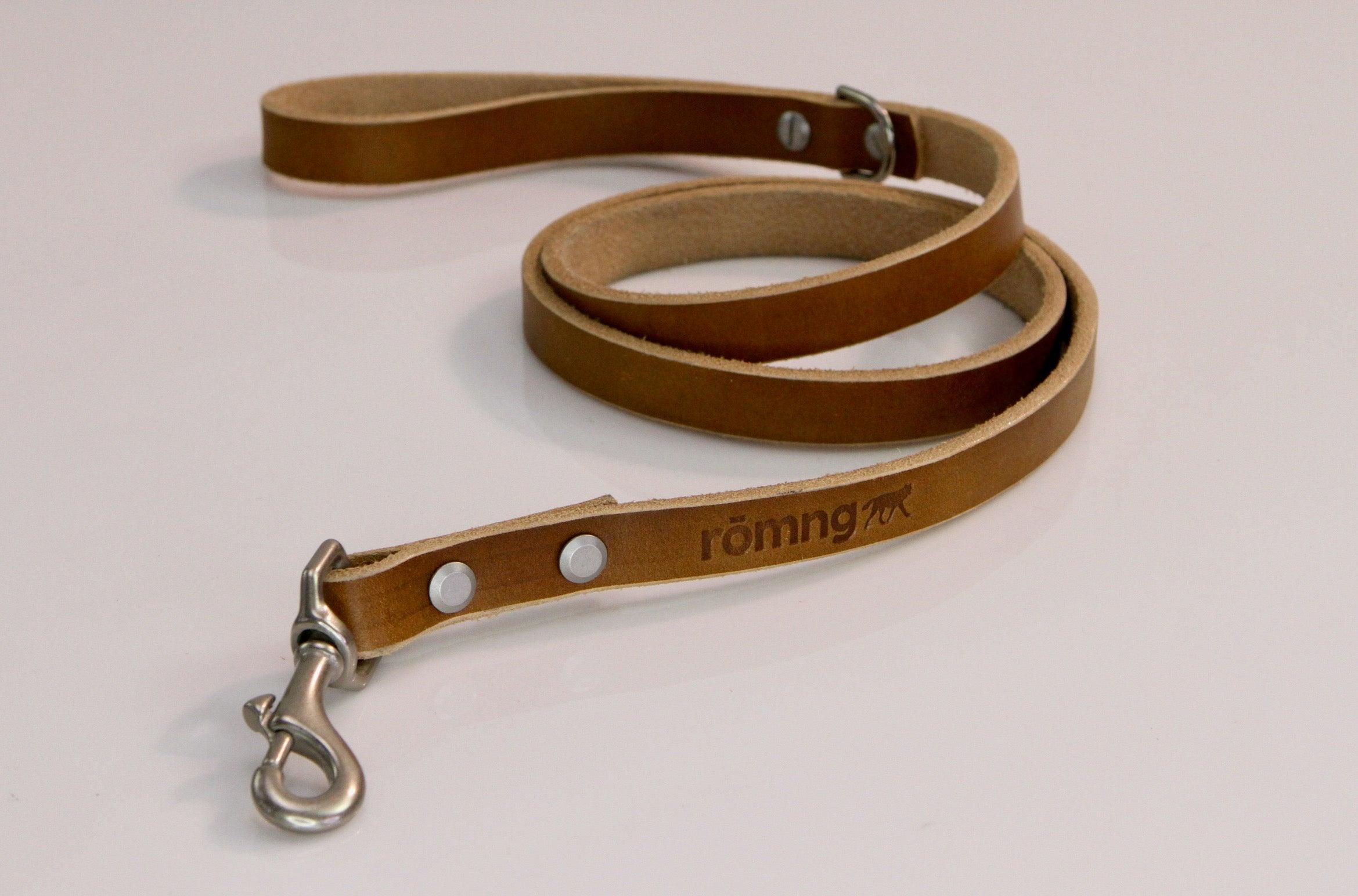 handmade leather dog leash